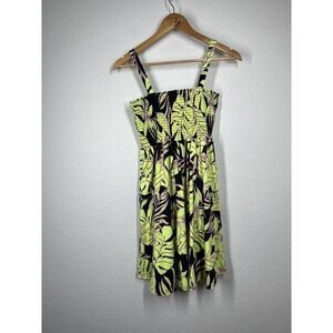 Maaji Girls Swim Coverup Dress Size 16 Tropical Floral Neon